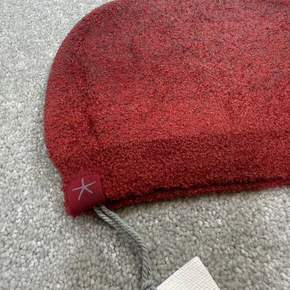 Barefoot Dreams NWT Cozy Chic Lite Confetti Beanie Hat Crimson Rosewood Red - Picture 5 of 10